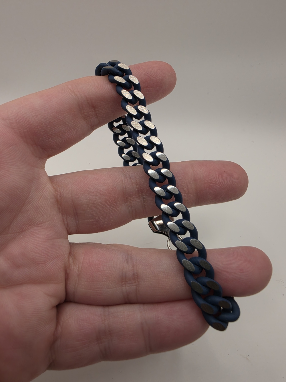 8in Navy Powder Coat Over Stainless Steel